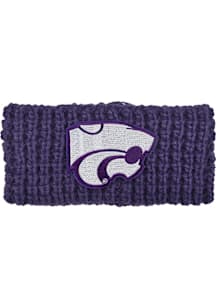 Chunky Knit K-State Wildcats Womens Headband - Purple