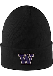 LogoFit Washington Huskies Black South Pole Mens Knit Hat
