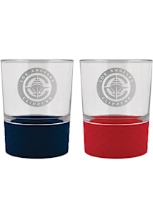 Los Angeles Clippers Commissioner Set Rock Glass - White