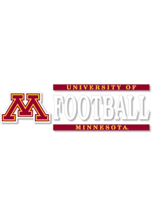Minnesota Golden Gophers 6x2 Football Auto Decal - Maroon