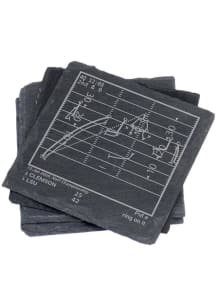 LSU Tigers 4 Pack 2020 Champ Playbook Coaster - Grey