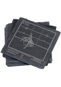 Grey Michigan Wolverines 4 Pack 2024 Champ Playbook Coaster
