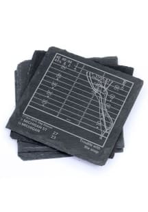 Grey Michigan State Spartans 4 Pack Football Playbook Coaster