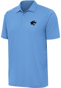 Antigua Arlington Renegades Mens Light Blue Bandit Tribute Short Sleeve Polo