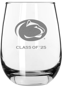 White Penn State Nittany Lions Class of 2025 15oz Stemless Wine Glass