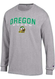 Mens Oregon Ducks Grey Champion Jersey Tee