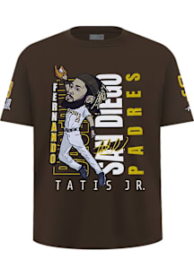 Fernando Tatis Jr San Diego Padres Boys Brown Remix Avatar Short Sleeve Fashion Tee