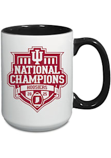 Indiana Hoosiers CFP National Champions 2025 15oz Combo Ceramic Mug - White
