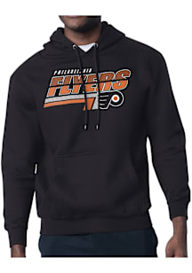 Starter Philadelphia Flyers Mens Black Push Long Sleeve Hoodie