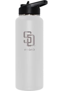 San Diego Padres Dad 34oz Stainless Steel Bottle - White