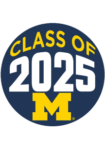 Navy Blue Michigan Wolverines 3&quot; Class of 2025 Button