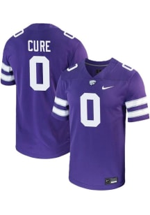 Linkon Cure Nike Mens Purple K-State Wildcats NIL Football Jersey
