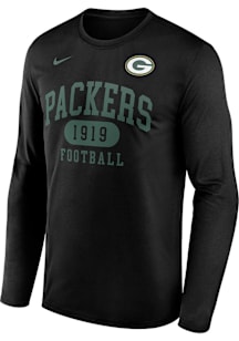 Nike Green Bay Packers Green Left Chest Wordmark Long Sleeve T-Shirt
