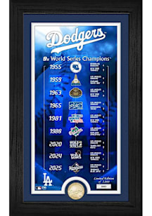 Los Angeles Dodgers 9x World Series Champs Legacy Bronze Coin Plaque