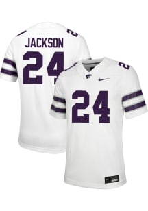 Martel Jackson Nike Mens White K-State Wildcats NIL Football Jersey