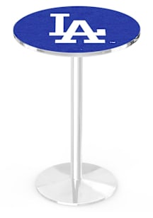 Los Angeles Dodgers Chrome Round Base Pub Table