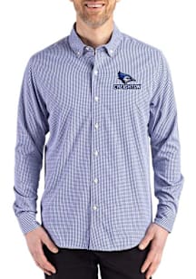 Cutter and Buck Creighton Bluejays Mens Blue Skyline Long Sleeve Dress Shirt