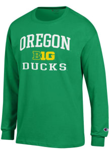 Mens Oregon Ducks Kelly Green Champion Big Ten Jersey Tee