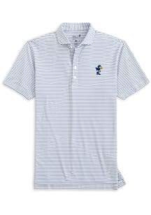 Johnnie O Kansas Jayhawks Mens Blue Stetsons Vault Short Sleeve Fashion Polo