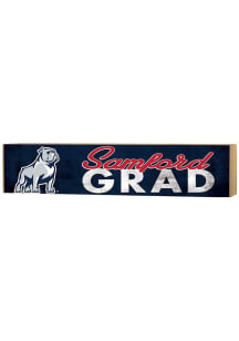 KH Sports Fan Samford University Bulldogs Grad graduation graphic Sign - Navy Blue