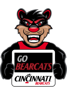 Red Cincinnati Bearcats LED Marquee Sign