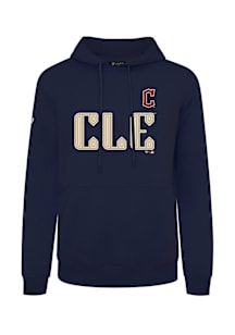 Levelwear Cleveland Guardians Mens Navy Blue Podium City Connect Core Long Sleeve Hoodie