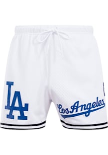 Pro Standard Los Angeles Dodgers Mens White Logo Classic Shorts