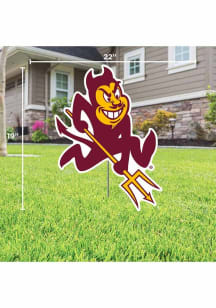 Arizona State Sun Devils Mascot Yard Sign - Maroon