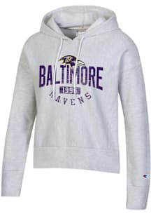 Champion Baltimore Ravens Womens Red Reverse Hooded Sweatshirt