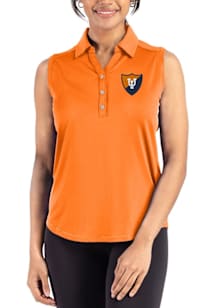 Cutter and Buck Illinois Fighting Illini Womens Orange Vault Forge Eco Polo Shirt