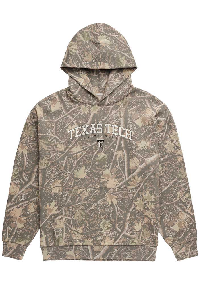 Uscape Texas Tech Red Raiders Mens NATURAL Back Bay Camo Hoodie