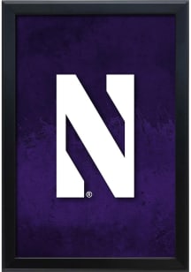 Black Northwestern Wildcats Snap Frame LED Sign