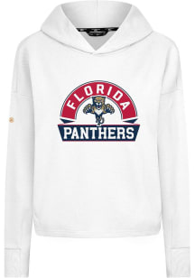 Levelwear Florida Panthers Womens White Sweet Banner Arch Hooded Sweatshirt