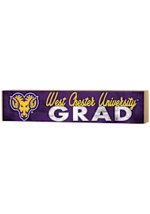 KH Sports Fan West Chester Golden Rams Grad graduation graphic Sign - Purple