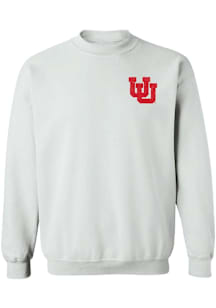 Vive La Fete Utah Utes Womens White Impressions Crew Sweatshirt