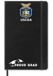 Coast Guard Bears Proud Grad team logo Notebook and Folder - Black