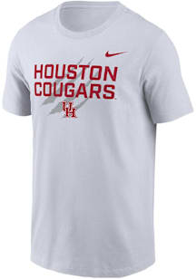 Nike Houston Cougars White Claw Wordmark Short Sleeve T Shirt