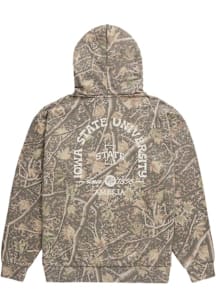 Uscape Iowa State Cyclones Mens Natural Back Bay Camo Long Sleeve Hoodie