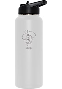 Oklahoma State Cowboys Mom 34oz Stainless Steel Bottle - White