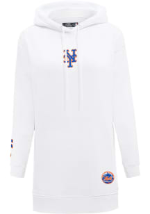 Pro Standard New York Mets Womens White Classic Short Sleeve Dress