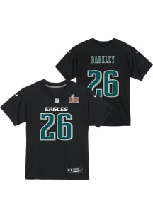 Saquon Barkley Philadelphia Eagles Toddler Black Nike Barkley  2024 Super Bowl Participant LIX Pat..