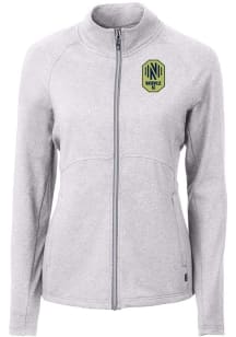 Cutter and Buck Nashville SC Womens Grey Adapt Eco Knit Light Weight Jacket