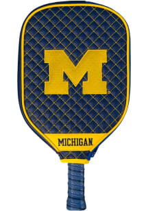 Blue Michigan Wolverines Quilted Cover Pickleball Paddles