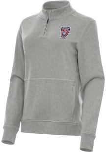 Antigua Indy Eleven Womens Grey Crush Qtr Zip