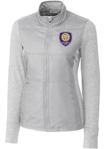 Cutter and Buck Orlando City SC Womens Grey Stealth Light Weight Jacket