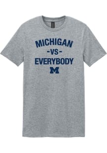 Michigan Wolverines Ash Michigan Vs. Everybody Short Sleeve T Shirt