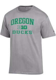 Oregon Ducks Grey Champion Big Ten Jersey Short Sleeve T Shirt