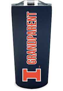 Illinois Fighting Illini 18oz Grandparent SS Soft Touch Stainless Steel Tumbler - Orange