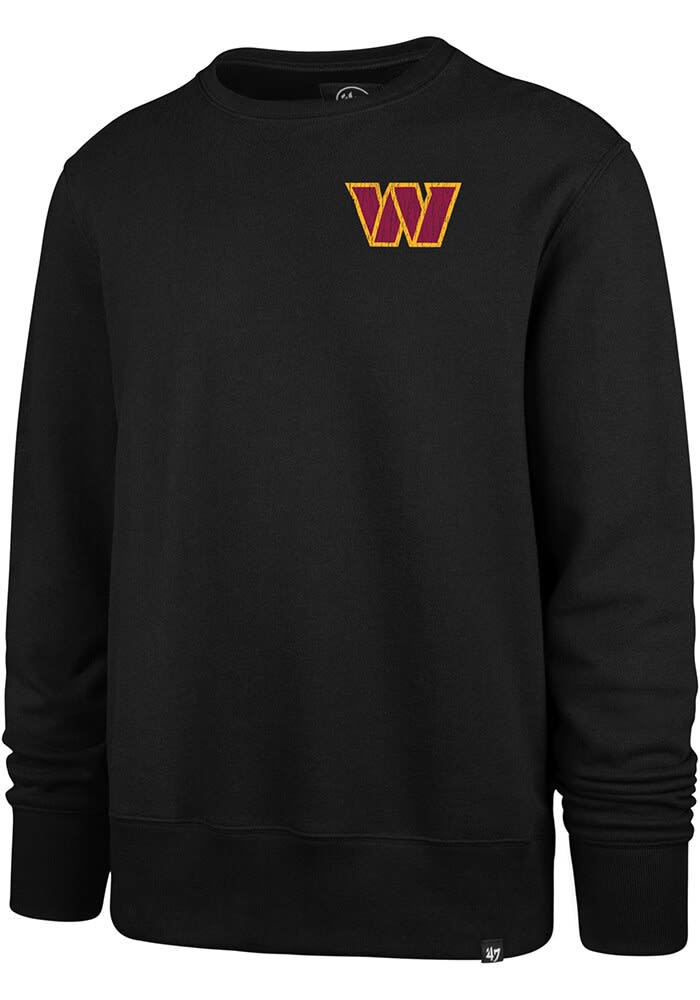47 Washington Commanders Mens BLACK Headline Crew Sweatshirt