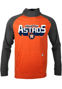Levelwear Houston Astros Mens Orange Uproar Retro 3D Long Sleeve Hoodie